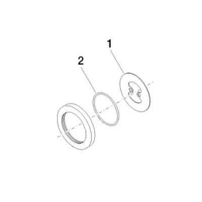 Produktbild von Dornbracht Rosette messing gebürstet, 12720660-28