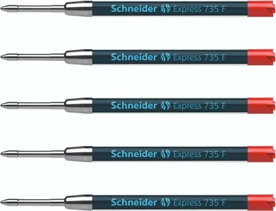 Produktbild von Schneider Kugelschreiber Mine Express F 5er-Set rot