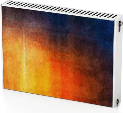 Produktbild von Malerei, Struktur – Magnetische Heizkörperabdeckung – 80x60 cm – Magnet Heizkörperabdeckung – 3D Würfel – Heizkörperverkleidung – Magnetische Wandverkleidung – Wetterfest