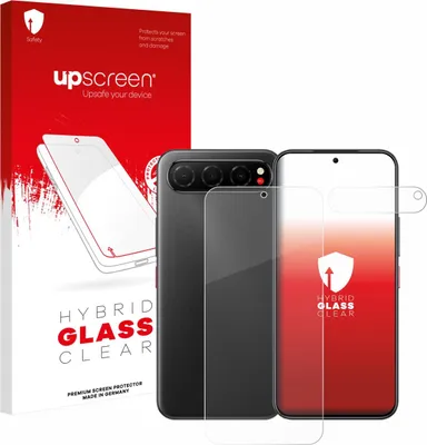 Produktbild von upscreen Schutzglas für Nubia Air (Display+Kamera) Schutzfolie Panzer Folie Glas Display Schutz klar