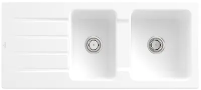 Produktbild von Villeroy & Boch Keramikspüle 338001RW, Architectura 80 Einbauspüle - inkl.