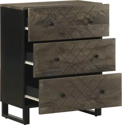Obrázek produktu pro vidaXL Příborník černý 60x33x75 cm z masivního dřeva mango
