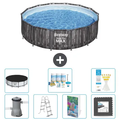 Produktbild von Bestway Steel Pro MAX Rund - 427x107 cm - 8-teilig  S581