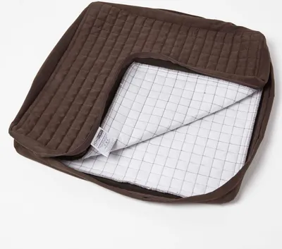Obrázek produktu pro HOMESCAPES velurový potah na sedák 50x50x10 cm šedý, vhodný na sedáky křesel