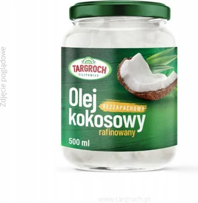 Produktbild von Raffiniertes Kokosöl - geruchlos 500ml Targroch