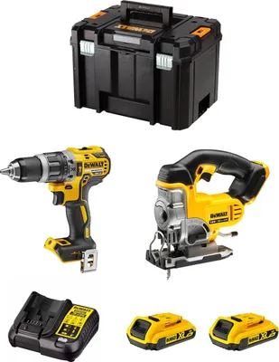 Image de Kit DeWALT DWK200 (DCD796 + DCS331 + 2 x 2.0 Ah + DCB107 + TSTAK VI)