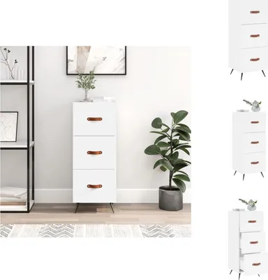 Immagine prodotto di vidaXL Credenza bianca 34,5x34x90 cm Materiale a base di legno - Credenze