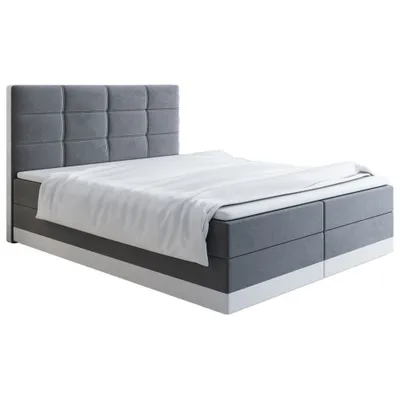 Produktbild von Polsterbett 180x200 LILLIANA 1 – Grau / Weiß