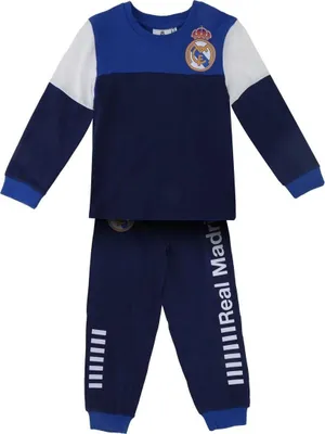 Produktbild von Lange Pyjamas aus Single-Jersey Real Madrid Blau 3 Jahre Cerda