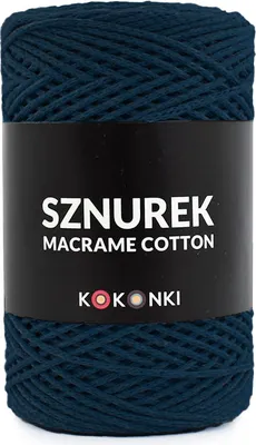 Produktbild von Kokosnuss Makramee Garn 2mm, 200m, Marineblau