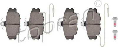 Produktbild von TOPRAN 720 249 Bremsbeläge Satz Vorne Bremsklötze für RENAULT TWINGO II (CN0) CLIO II (BB0/1/2, CB0/1/2) TWINGO I (C06) für DACIA SANDERO