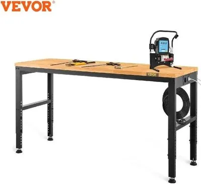 Produktbild von Arbeitsbank Eichenholzplatte 97x121x61cm höhenverstellbar