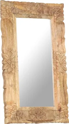 Produktbild von vidaXL Spiegel 80x50 cm Massivholz Mango
