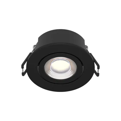 Produktbild von Arcchio LED-Downlight Eliar rund schwarz CCT schwenkbar