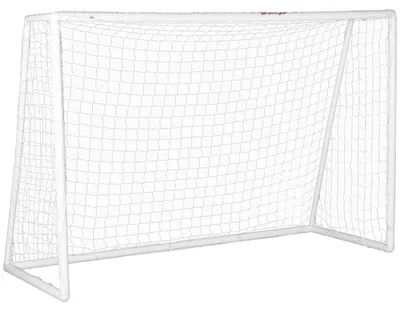 Image de But de football - But de handball - Filet de football - But - But d'entraînement - Structure en plastique blanc - 300 x 120 x 200 cm