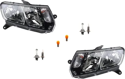 Zdjęcie produktu dla Johns, Reflektory halogenowe pasujące do Dacia Logan MCV II 13-16 zestaw żarówek Li Re 260607796R 260106223R