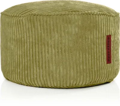 Produktbild von Green Bean® Indoor Sitzhocker Pouf 45x25cm EPS-Perlen Füllung & Cordstoff Kuschelig Weich Waschbar - Drinnen Bodenkissen Liegekissen Sitzkissen Sitzhocker Relax-Sessel Kinder Erwachsene Stoff Grün