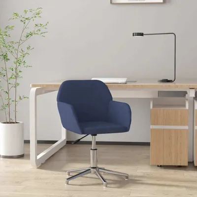 Obrázok produktu pre vidaXL Kancelárska stolička Swivel Blue Fabric