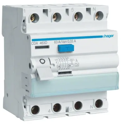 Zdjęcie produktu dla Hager CDA463D, 230/400 V