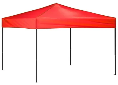 Image de vidaXL Tente de réception pliante rouge 3x3 m