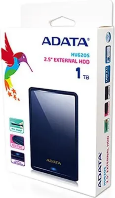 Productafbeelding van ADATA HV620S, 1 TB, 2,5 inch, 3.2 Gen 1 (3.1 Gen 1), blauw