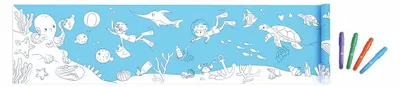 Produktbild von Hape Ozean-kritzel-papierrolle Blau Blau One Size