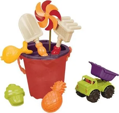 Produktbild von B.Toys Sands Ahoy! - Wiaderko Średnie do Piasku Czerwone