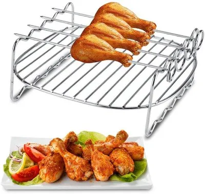 Produktbild von Grillhalter aus Edelstahl für zwei Grillplatten