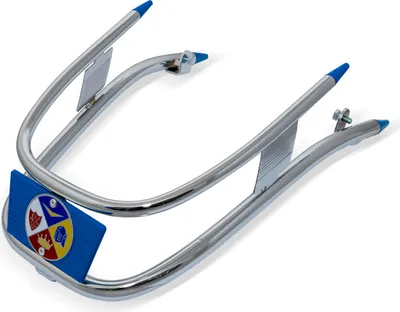 Immagine prodotto di Paraurti anteriore cromato Cuppini, blu per Vespa ET3 50 125