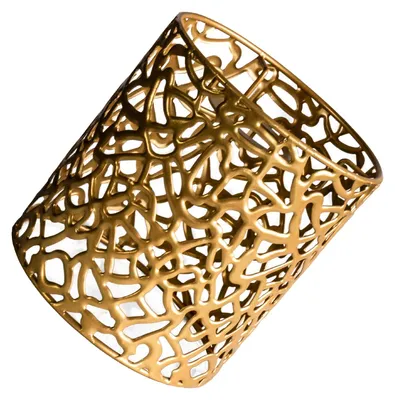 Lampenkap Vintage Metall Boho Gold 15 cm