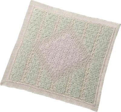 Produktbild von Olympus Hitomezashi Kugurizashi Sashiko Stickpackung "Hana Fukin Sakura", Stoff bedruckt, 34x34cm, Original aus Japan