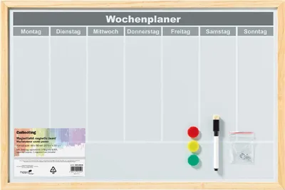 Produktbild von MAGNETTAFEL-Wochenplaner 40 x 60 cm | hippo design HDZAM028