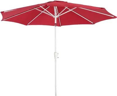 Produktbild von Sonnenschirm N19, Gartenschirm, Ø 3m neigbar Polyester/Alu 5kg  rot