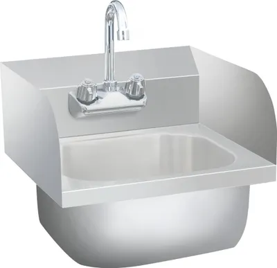 Produktbild von The Living Store Gastro-Handwaschbecken mit Wasserhahn Edelstahl