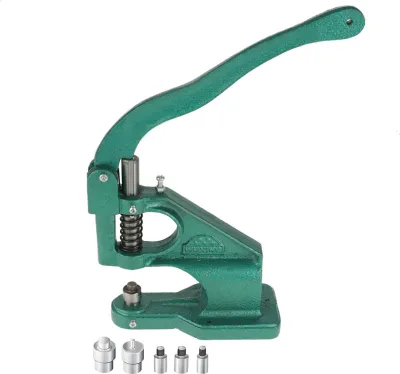 Zdjęcie produktu dla 1szt Ręczna prasa do oczek z 3 matrycami i 1500szt oczek 6/10/12mm