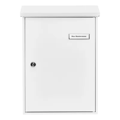 Produktbild von BURG-WÄCHTER Briefkasten Letter 5832 W, Namensschild, A4 Einwurf-Format, Verzinkter Stahl, Strukturlackiert