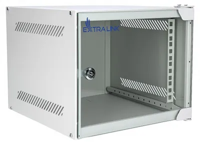 Zdjęcie produktu dla Szafa rack 10 cali 4U - Stal - Szary - 310 mm głębokości - Montaż stojący lub ścienny