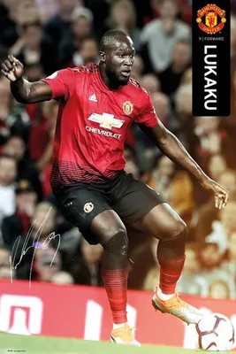 Produktbild von Fußball - Poster - Manchester United - Lukaku 18/19