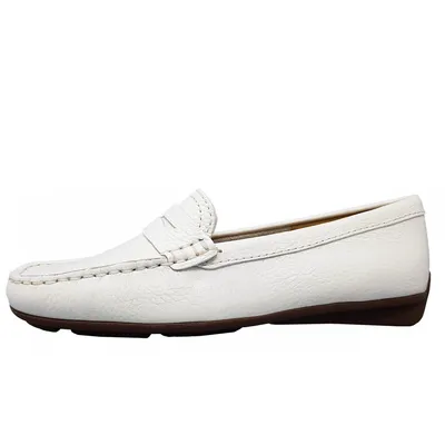 Produktbild von Wirth Albany Damenschuhe Halbschuhe Mokassin Slipper Weiß, Schuhgröße:38 EU