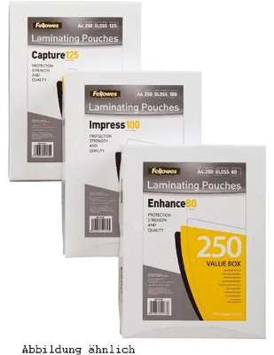Produktbild von Fellowes 5314903, Transparent, A4, 222 mm, 1 mm, 306 mm, 5 kg