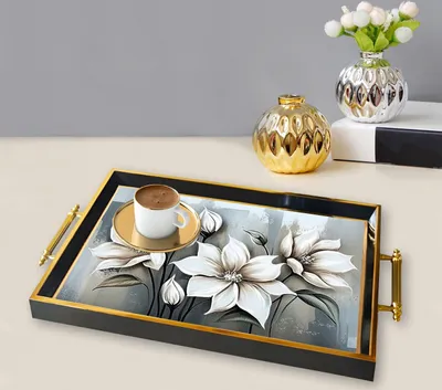 Produktbild von Evila Originals, TPA9838, Tablett, Mehrfarbig, 100 % GLAS, 50 x 29 x 3,5 cm