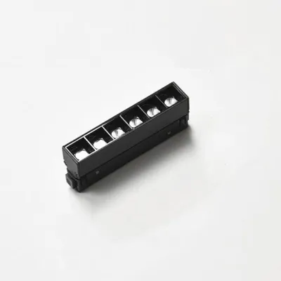 Image de Projecteur LED sur Rail Magnétique 48V DC 6W NOIR - Blanc Neutre 4000K - 5500K