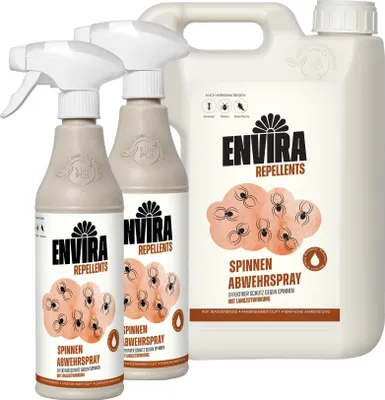 Produktbild von Envira Spinnen Abwehrspray in Nachfüllpack 2L+2x500ml