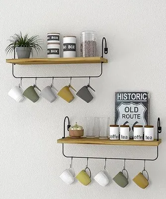 Productafbeelding van Famanu wandplank, modern design - 15 x 42 x 1,5 cm