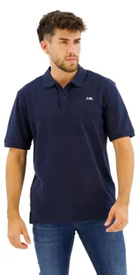 Image de T-shirt polo à manches courtes Jj Rebel Rebel, logo, couleur bleu, taille M, pour homme, couleur bleu, taille M