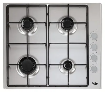 Obrázek produktu pro Beko HIGG641C3SX, Nerezová ocel, Vestavěné, 60 cm, Plynový, Nerezová ocel, 4 zóna/zón