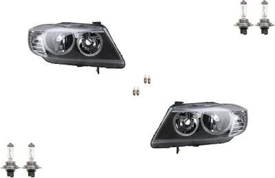 Produktbild von Johns, Scheinwerfer Halogen passend für BMW 3 E90 E91 09/08- Leuchtmitteln Links Rechts 63117202573 63117202581 7202573 7202581 63117202574 6311720258