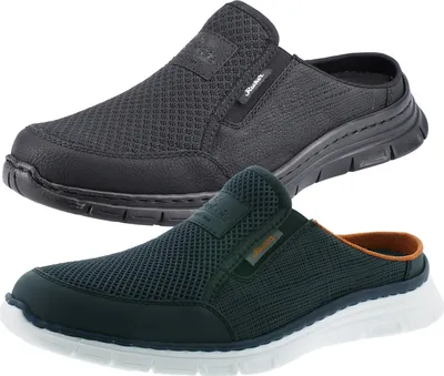 Produktbild von Rieker Herren Schuhe Pantoletten Clogs B4879, Größe:42 EU, Farbe:Blau