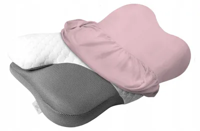 Produktbild von Kissenbezug für große orthopädische Kissen und Gesundheitskissen – Universalgröße – Baumwollkissenbezug in Rosa – 55 x 65 cm