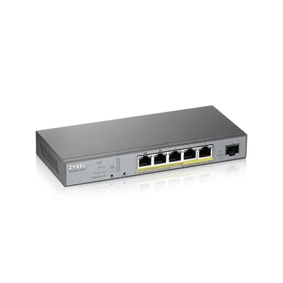 Obrázok produktu pre ZyXEL GS1350-6HP - Prepínač - inteligentný - 5 x 10/100/1000 (PoE+)